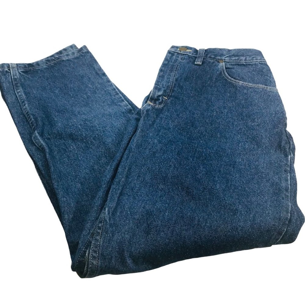 Riders Women's Size 14 M Denim Blue Jean Preowned Faded On Back of Leg